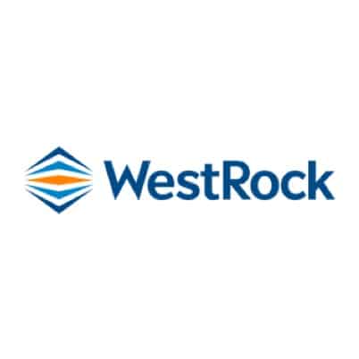 vollfarbiges Westrock-Logo auf weißem Hintergrund im quadratischen Layout